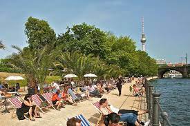 An Urban Beach Like This One In Berlin Would Be Great Along Leeds Waterfront Urban Beach Beach Travel