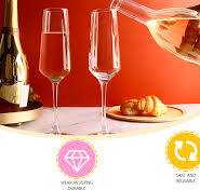 Amazon.com | CZUMJJ Champagne Glasses Set of 12, Elegant ...