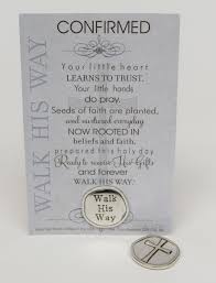 As your little one grows into their own, their journeys will take them further away than you ever thought possible. Confirmation Gift Handmade Pewter Coin