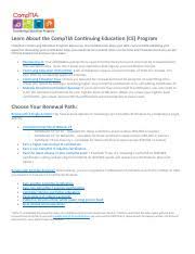 comptia continuing education activity chart pdf learn