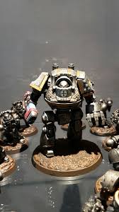 Bjorn The Fell Handed 30k Iron Warriors Contemptor Dreadnought Armed With Plasma Canon Warhammer Warrior Warhammer 30k