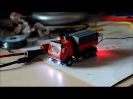 Umbau Eines Kibri Lkw In H0 Beleuchtung Vorne Hinten Und Blinklichter Auf Dem Dach Blinklicht Modelleisenbahn Led Beleuchtung