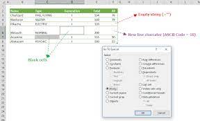 Mar 06, 2019 · how to find blank cells in excel using go to begin by selecting your data including the blank rows open the go to special dialog by following home > find & select > go to special in the ribbon select the blanks option How To Find Blank Cells In Excel Using The Go To Feature