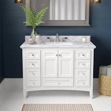 • what is the material of your bathroom floor? Luz 42 Single Bathroom Vanity Set Reviews Birch Lane