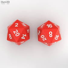 D20 Dices 3d Model Life And Leisure On Hum3d