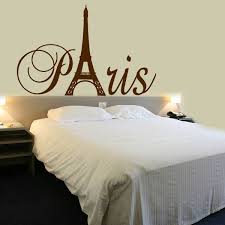 Paris Eiffel Tower Text Decal Paris Room Decor Paris Home Decor Paris Themed Bedroom