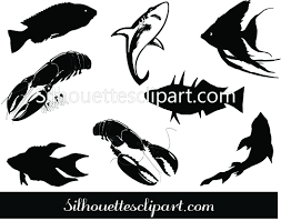 Fish Silhouette Clip Art Download Fish Vectors Fish Silhouette Silhouette Clip Art Fish Vector