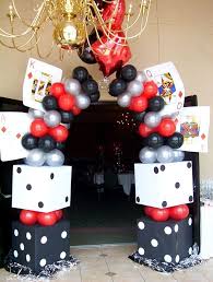 Welcome your guests to the casino floor with the roulette arch to give your event that real casino feel. Casino Theme Decoration Ideas Novocom Top