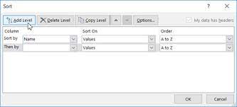 Arranging names in alphabetical order is a complex topic which depends greatly upon the local rules of what alphabetical order mean. Sort Data In A Range Or Table Excel