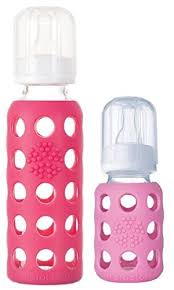 Amazon Com Lifefactory 4oz 9oz Glass Baby Bottle 2pk Pink Raspberry Baby