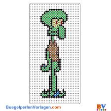 Sie wollen ihr persönliches stickmotiv in kreuzstich farbiger ausdruck möglich. Bugelperlen Vorlagen Vom Thaddaus Tentakel Zum Herunterladen Und Ausdrucken