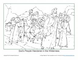 How to create personal calendar how to create personal coloring page. God S People Wandered In The Wilderness Coloring Page Children S Bible Activities Sunday School Activities For Kids