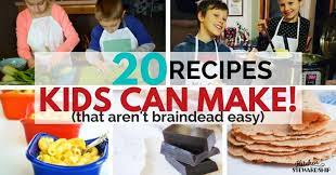 Crafts help kids show their creative side. 20 Healthy Recipes Kids Can Cook