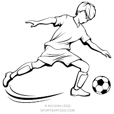 Soccer Boy Kicking Sportsartzoo Football Drawing Soccer Boys Football Player Drawing