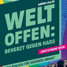 Wahlplakat der afd in magdeburg. Verlasslich Fur Sachsen Anhalt Bundnis 90 Die Grunen Sachsen Anhalt