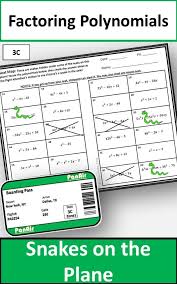 Pin By Marilynn Singleton On Algebra 1 Factoring Polynomials Factoring Polynomials Activity Polynomials