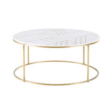 Amazon stella white marble coffee table modern gold coffee, source: Gold Iron And White Marble Round Coffee Table Izmir Maisons Du Monde