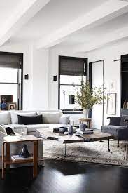 Industrial Verve In An Uptown Loft Thou Swell Modern Industrial Living Room Farm House Living Room Modern Farmhouse Living Room Decor