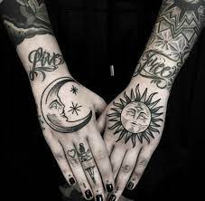 Pin By Stijn Dekker On Tattoos Hand Tattoos Sun Tattoos Tattoos