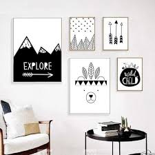 Tribal Custom Name Wall Decor Art Wall Kids Nursery Canvas Art Kids Wall Decor