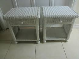 Also choose a color that suits your room and do not forget to actually sit in chairs, with a cup of tea on the table and a good book in your hands! Wicker White Nightstands For Sale In Stock Ebay