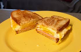 Pulled pork, ham, swiss, pickle shreddies, yellow mustard, grilled pineapple on grilled sourdough. Ham Egg Cheese And Sriracha Mayo On Sourdough Eatsandwiches