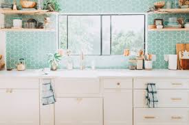 design trends: colorful tile and white