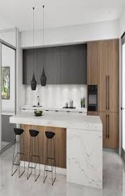 50 Pretty Small Kitchen Design Decor Ideas In 2020 Contemporary Kitchen Design Kitchen Layout Contemporary Kitchen