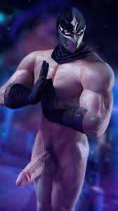 Rule 34 - 2023 3d 3d (artwork) Digital Media (artwork) Gloves Human League  Of Legends Looking At Viewer Male Male Only Mask Masked Male Muscular  Muscular Male Partially Clothed Penis Phukart Pubic