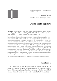 B there are literally dozens of poople telling you to sleep more, cat healthily and exercise c but pots are not allowed to be kept in students' dormitorios. Pdf Online Social Support