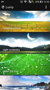 Our nature music app has following wind sounds. Lusity Android App For Relaxing Sounds Of Nature