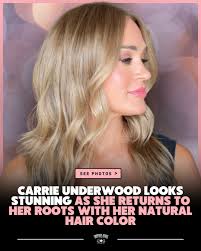 For the first time in 30 years, Carrie Underwood is rocking her natural  hair color! See the photos she shared showcasing her stunning new look 💖  >> https://go.countryrebel.com/CarrieNewHair