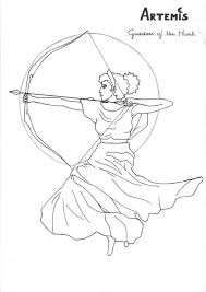 Artemis Coloring Page Greek God Mythology Unit Study By Lilatelrunya I Drew In Circles On The Moon To Make It Mor G In 2021 Greek Mythology Gods Greek Gods Greek Myths