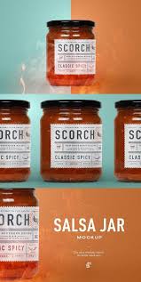 Salsa Jar Mockup Jar Jar Labels Salsa