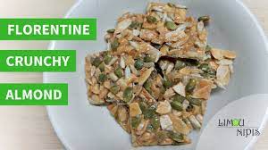 Homemade crispy florentines (without florentines powder) 杏仁瓜子脆片（无需麦芽粉）. Florentine Crunchy Almond English Version Youtube