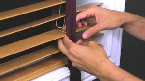 Faux wood blinds with cloth tape. How To Replace Cloth Tape In A Horizontal Wood Blind Youtube