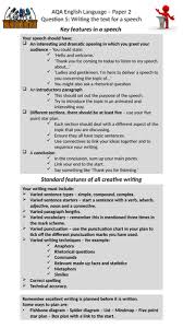 Written by teachers for aqa gcse english language (8700) paper 2. How To Write A Speech Checklist And Three Mock Exam Questions Aqa English Language Paper 2 Teaching Resources