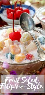 Filipino Fruit Salad Recipe Filipino Fruit Salad Fruit Salad Recipes Fruit Salad