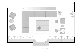 For example, avoid sofas with skirts. 5 Furniture Layout Ideas For A Large Living Room With Floor Plans The Savvy Heart