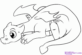 ⭐ free printable dragon coloring book. Cute Dragons Pictures Coloring Home