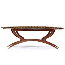 5 out of 5 stars. Mahogany Spider Leg Base Boho Moroccan Style Brass Tray Coffee Table