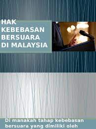 Apakah covid memberi kesan kepada kebebasan bersuara? Hak Kebebasan Bersuara Di Malaysia