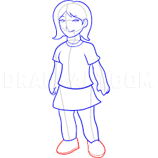 Easy drawings for kids and how they help develop their creativity and imagination. How To Draw A Girl For Kids Step By Step Drawing Guide By Dawn Dragoart Com