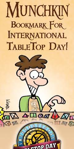 The Official Munchkin Bookmark for International TableTop Day!