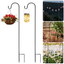 Shop for plant hangers in indoor planters. 2 Pcs Set Shepherd Hook Metal Garden Stake With Hooker 1m Plant Hanger Lantern Hanger Hook Adjustable Height For Hanging Plants Outdoor Bird Feeders Home Decor Shopee Singapore
