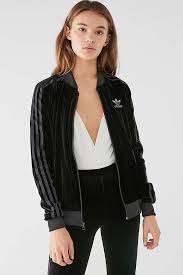 Black And Gold Adidas Jacket Womens Velvet Adidas Tracksuit Uo Urban Wear Urban Wear Women Urban Style Outfits