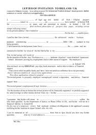 Invitation letter to a friend for inviting him to my country. Letter Of Invitation To Ireland Sample Irish Study Visa Application Letter Sample Visa Letter Sample Let Us Examine Some Common Invitation Letter Templates