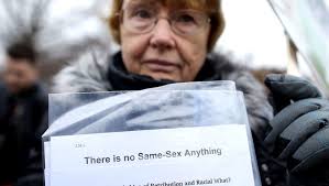 Outside the Supreme Court: Speech, religion, LGBT rights collide