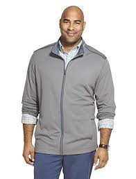 Van Heusen Men S Big And Tall Traveler Long Sleeve Full Zip Knit Jacket Review Mens Big And Tall Knit Jacket Jackets