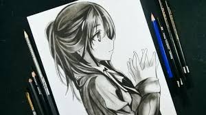 Drawing open anime mouth side view. How To Draw Anime Girl In Side View Anime Drawing Tutorial For Beginners Youtube